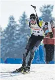  ?? FOTO: MARC LIPOWITZ ?? Philipp Lipowitz beim Biathlon in Oberhof.