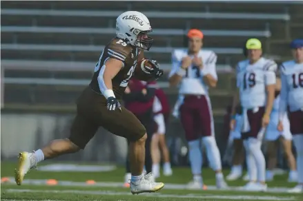  ?? AMY SHORTELL /MORNING CALL FILE PHOTO ?? Lehigh’s Gaige Garcia finished with 162 yards on 25 carries to lead Lehigh (1-6) and Dante Perri threw for 184 yards, completing 19 of 35 attempts in the Mountain Hawks’ loss to Cornell.