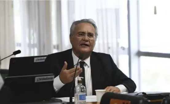  ?? EDILSON RODRIGUES/AGÊNCIA SENADO ?? Renan Calheiros (MDB-AL) desistiu de assumir a relatoria da CPI do 8 de Janeiro