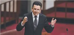  ??  ?? VOTE OF SUPPORT: A Galaxy poll has Nick Xenophon as SA’s preferred premier.