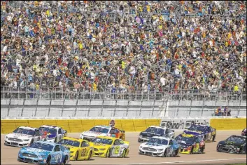 ?? L.E. Baskow Las Vegas Review-Journal @Left_Eye_Images ?? Las Vegas Motor Speedway is hoping it will be allowed a limited number of spectators Sept. 25-27 for the NASCAR South Point 400 and other races.