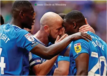  ?? ?? ●●Isaac Olaofe at Wembley