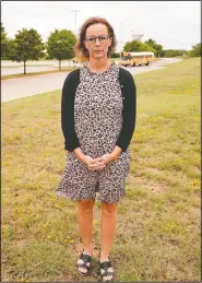  ?? (AP/LM Otero) ?? Shawna Jensen stands for a portrait Sept. 24 in Mansfield, Texas. Over the course of Donald Trump’s first term, as Jensen grew more alarmed by the president’s actions, her stance on many issues started to shift.