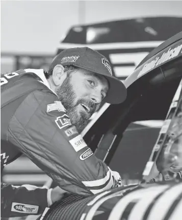  ?? JASEN VINLOVE, USA TODAY SPORTS ?? “The burning desire is there for its own reasons,” Jimmie Johnson said of his pursuit of career championsh­ip No. 8. “But if I don’t get it, it won’t define my career.”