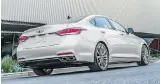  ??  ?? The Genesis G80 comes standard with a 3.8-litre V-6 that delivers 311 hp and 293 lb.-ft. of torque.