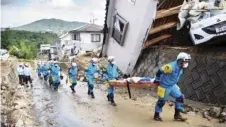  ?? AFP ?? More than 70,000 emergency workers have been deployed across western Japan