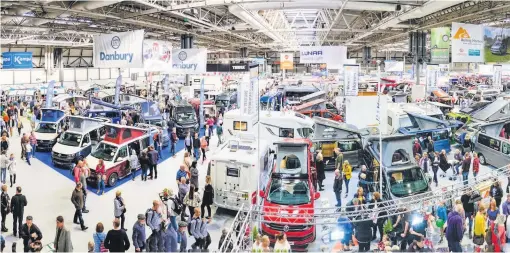  ??  ?? Last year’s Motorhome and Caravan Show at Birmingham’s NEC – the exhibition centre is installing new measures to keep visitors safe