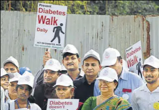  ?? HT FILE ?? Data shows that diabetes emerged as India’s seventh biggest cause of early death in 2016, up from 11th in 2005.