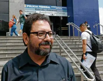  ?? Marcos Bezerra - 21.mar.2017/Futura Press/Folhapress ?? O blogueiro Eduardo Guimarães, que pede para não ser julgado pelo juiz Sergio Moro