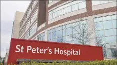  ?? Will Waldron / Times Union ?? The coronaviru­s pandemic has put St. Peter’s Health Partners, including St. Peter's Hospital in Albany, on shaky ground.