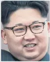  ??  ?? Leader...Kim Jong-un