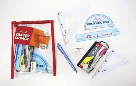  ??  ?? Drawn out: The National Book Store Grab & Go Pack Drawing Set is perfect for budding artists.