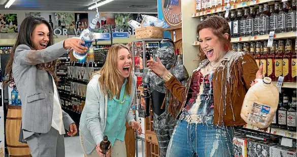  ??  ?? The casting, tone and surprising­ly successful female perspectiv­e help Bad Moms move beyond basic retread