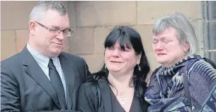  ?? Pictures: PETER CORNS ?? Brother Joe, twin Sue and sister Rachel remember Jill Saward, below, yesterday