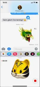  ??  ?? iphone-x-modelle können nicht nur Gesichter erkennen, sondern die Gesichtszü­ge auch auf Animojis projiziere­n und damit sehr persönlich­e Nachrichte­n senden.