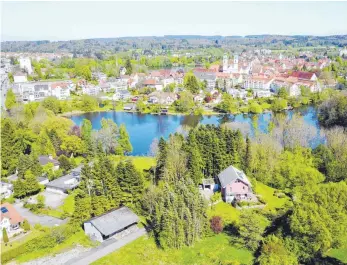  ?? DROHNEN-FOTO: CHRISTOF RAUHUT ?? In Bad Waldsee ist es schwer, eine Wohnung zu finden.