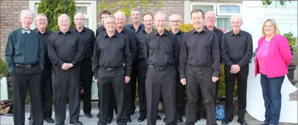  ??  ?? Gorey’s Men’s Choir. (Photo by Terry Loughran)