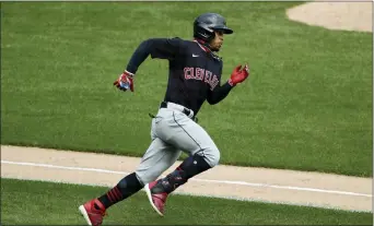  ?? NAM Y. HUH — THE ASSOCIATED PRESS FILE ?? Cleveland’s Francisco Lindor rounds the bases against the White Sox last season.
