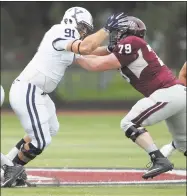  ?? Jack Warhola ?? Yale coach Tony Reno says team captain Nick Crowle, left, “puts every guy on the team ahead of himself, and I’m very proud of him for that.”