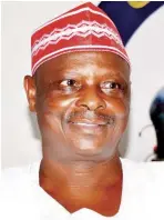  ??  ?? Sen. Rabiu Musa Kwankwaso