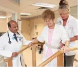  ?? LIFE CARE CENTERS OF AMERICA ?? Dr. Zafar Sharar, left, is the SNF specialist at Life Care’s facility in Palm Bay, Fla.