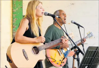  ??  ?? Black Eyed Susie duo of Susan Colien and Ramon Oza will entertain crowds at the Waitangi Day Market at Lindale.