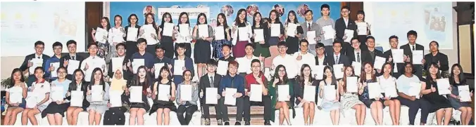  ??  ?? The winners from 58 schools have been named top achievers at Cambridge Internatio­nal’s Outstandin­g Cambridge Learner Awards.