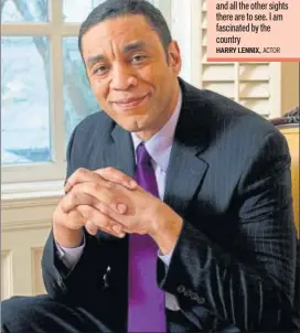  ??  ?? Actor Harry Lennix is fascinated by India