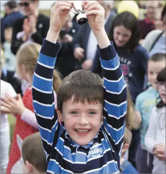  ??  ?? Evan Lindsay who just won a trophy for dancing at Scruffy Duffy.