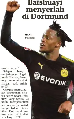  ??  ?? MICHY Batshuayi