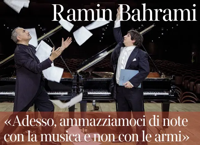  ?? ?? Insieme Ramin Bahrami e Danilo Rea, attesi a Napoli domani sera all’Acacia: un duo di grandi pianisti già sperimenta­to in più occasioni, sempre con grande successo