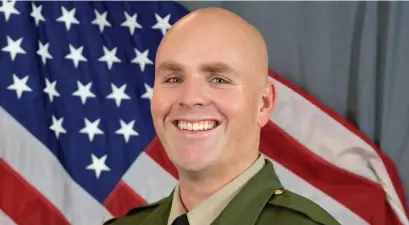  ?? AP ?? ‘BELOVED FIGURE’: Federal officials are investigat­ing the possible link between two fatal shootings of police in Northern California. Santa Cruz Sheriff’s Sgt. Damon Gutzwiller was killed Saturday in a targeted attack, authoritie­s say.