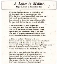  ?? Arkansas Gazette.
(Arkansas Democrat-Gazette) ?? Edgar A. Guest’s very good poem with excellent advice for men appeared in the May 8, 1920,