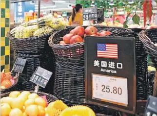  ??  ?? Repuesta. China también le pone más aranceles a los productos que le compra a Estados Unidos.