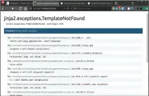  ??  ?? Flask includes the internal debugger, and thanks to this you can see your Python code in the browser. Use this only while developing, as it opens security holes.