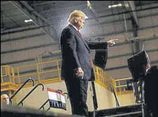  ?? REUTERS ?? US President Donald Trump at a campaign rally in Florida.