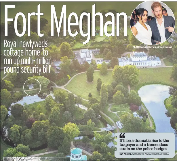  ??  ?? PLAN Meghan, Harry &amp;, circled, the pad