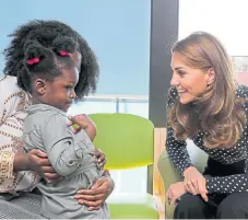  ?? Picture: Ian Vogler ?? The Duchess of Cambridge chatted to parents and children in Camberwell, south London.