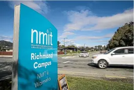  ?? BRADEN FASTIER/ STUFF ?? Employers and apprentice­s will have better access to constructi­on facilities at NMIT’s Richmond campus now that the institute is part of a national entity, Te Pu¯kenga, one of its deputy chief executives says.