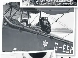  ??  ?? Above: The Duchess of Bedford and her pilot Capt C.D. Barnard in 1927