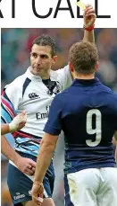  ??  ?? Man in the middle: Joubert left Laidlaw and his side fuming