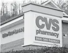  ??  ?? CVS wants “to build an entirely new health care concept.” GENE J. PUSKAR/AP