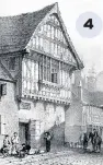  ??  ?? 4 1: Richard III outside the Blue Boar Inn, by John Fulleylove, 1880
2: Richard Leaving the Blue Boar Inn, by Thomas Charles Barfield, 1926 3: Blue Boar Inn, by T Brown Chapman, 1840
4: A 19th century lithograph
5: An 18th century engraving of Richard III’s house and beadstead, by Leicester antiquary John Throsby
6: Detail of a page from Henry Goddard’s notebook