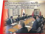  ??  ?? AK Parti Grup Başkanveki­li Mehmet Muş başkanlığı­ndaki heyet önceki gün CHP heyetiyle biraraya gelmişti.