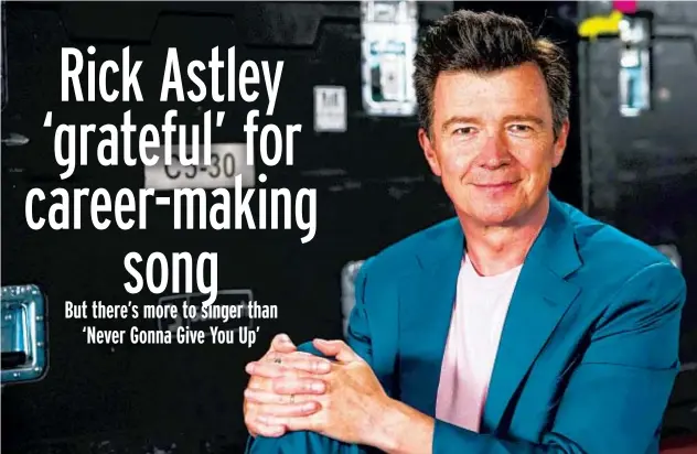  ?? CHARLES REX ARBOGAST/AP ?? Rick Astley, who is seen June 17 in Illinois, has joined the “Mixtape Tour 2022” of arenas this summer.