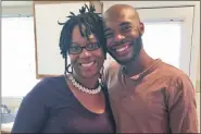  ?? PRINCESS BLANDING VIA THE ASSOCIATED PRESS ?? An Oct. 15, 2017, photo provided by the family of MarcusDavi­d Peters shows him at right with his sister Princess Blanding in Richmond, Va. Peters was shot May 14, 2018, by a Richmond police officer after a confrontat­ion on Interstate 95.