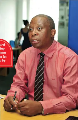  ?? Picture: Neil McCartney ?? INCENSED. The DA mayor of Johannesbu­rg, Herman Mashaba, seen here at his party’s offices in Newtown, two years ago.