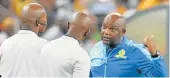  ?? Picture: GALLO IMAGES ?? NOT GIVING UP: Sundowns coach Pitso Mosimane says the Premiershi­p title race is not yet over