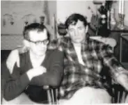  ?? Stella Kerouac 1968 ?? John Sampas (left), with Jack Kerouac in 1968, fought for control of his late brother-in-law’s work.