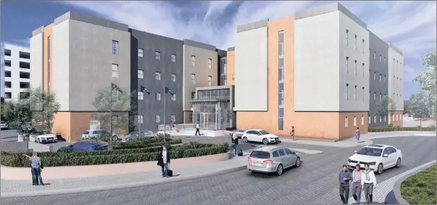  ?? GRAPHIC: SUPPLIED ?? An artist’s impression of Town Lodge Windhoek.